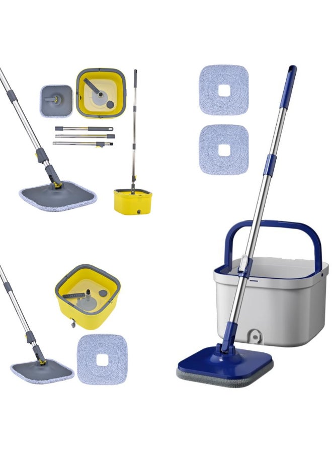 PAACHU 360° Flat Spin Mop with Bucket – Durable Design, Adjustable Handle, Microfiber Pad-2.9L - Image 3